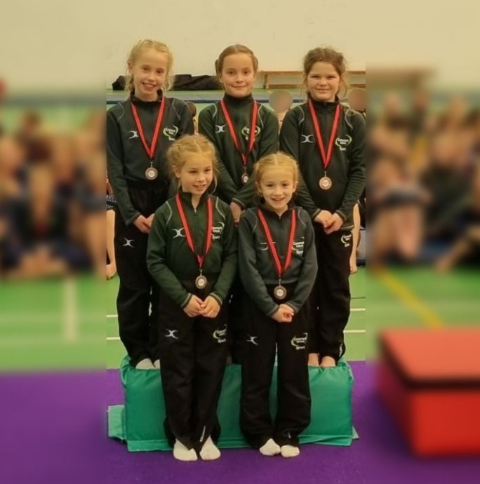 News » U9s Earn Bronze In The ISA Midlands Gymnastics